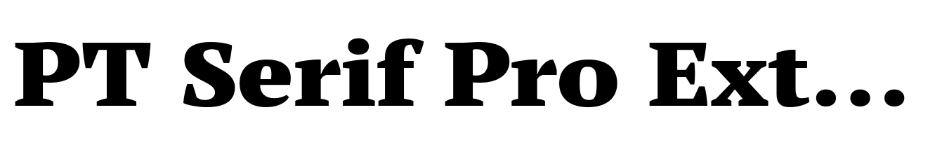 PT Serif Pro Extended Black